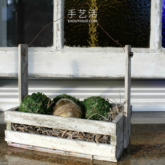 板条箱改造DIY老旧复活节装饰的做法教程 - 双维造物网