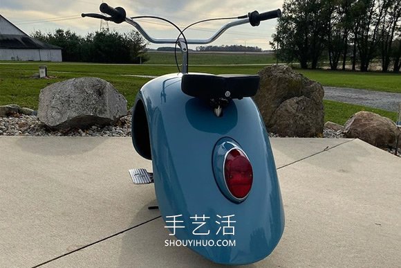 大众甲壳虫汽车DIY改造成迷你摩托车(图3)