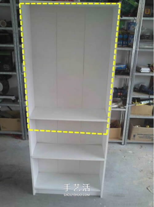 旧书架改造鸟柜的方法 旧家具DIY制作超大鸟笼(图2)