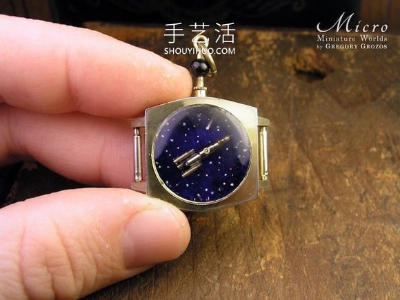 古董怀表化身微型世界！怀旧物件DIY迷你奇幻童话(图9)