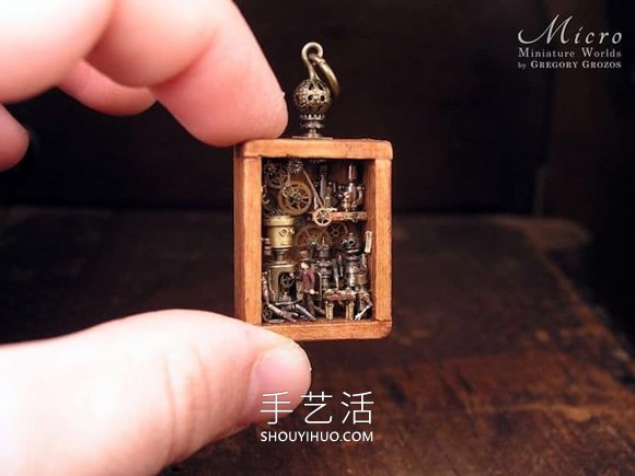 古董怀表化身微型世界！怀旧物件DIY迷你奇幻童话(图13)