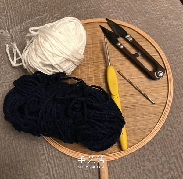 钩织花朵杯垫的图解 手工正方形毛线杯垫钩法(图2)