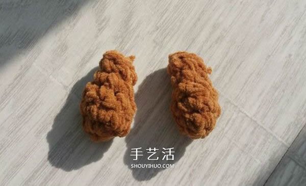 毛线钩织小熊的方法 可爱小熊玩偶的钩法图解(图18)