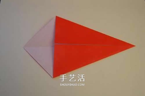 折纸圣诞帽的方法图解 简单圣诞帽的折法步骤(图6)