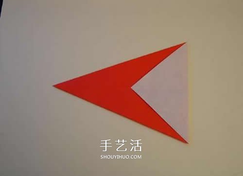 折纸圣诞帽的方法图解 简单圣诞帽的折法步骤(图9)