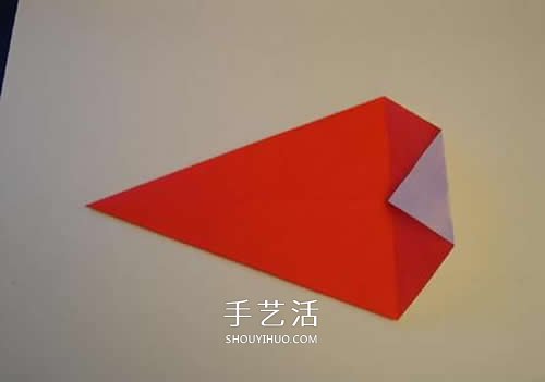 折纸圣诞帽的方法图解 简单圣诞帽的折法步骤(图11)