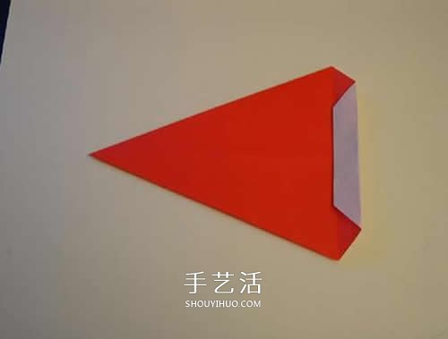 折纸圣诞帽的方法图解 简单圣诞帽的折法步骤(图12)