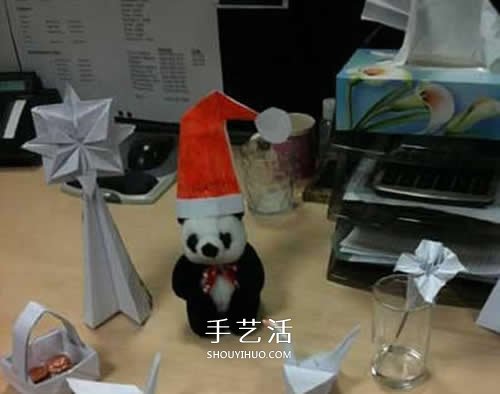 折纸圣诞帽的方法图解 简单圣诞帽的折法步骤(图19)