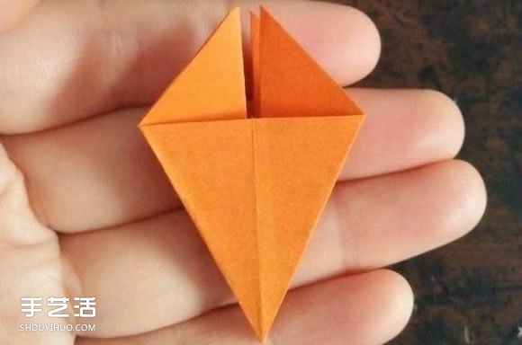 立体菱形怎么折图解 空心立体菱形折纸教程(图7)
