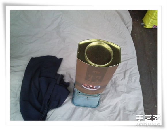 旧毛巾废物利用做花盆 水泥毛巾花盆手工制作(图7)