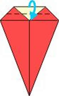 圣诞靴的折纸方法图解 幼儿折圣诞靴的教程(图8)