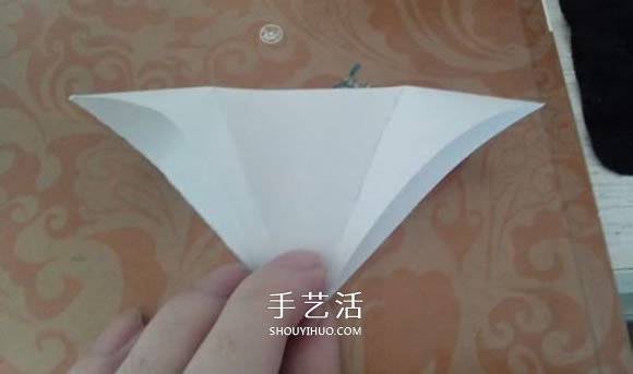 最简单元宝的叠法图解 怎么折纸元宝的方法(图8)