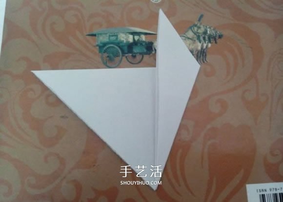 最简单元宝的叠法图解 怎么折纸元宝的方法(图4)