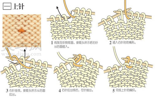 下针上针织法图解教程 教你上针怎么织 - 双维造物网