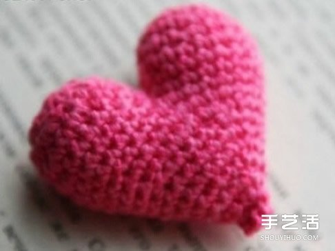 钩针爱心图解教程 立体爱心钩针制作步骤图(图11)