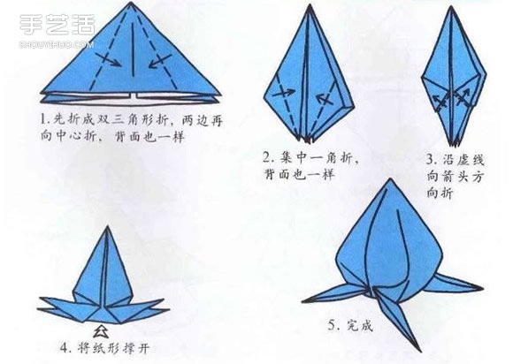 10个儿童手工折纸图解 简单幼儿折纸教程大全(图5)