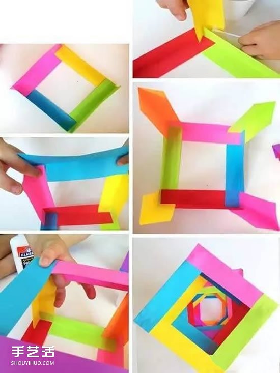 幼儿立体方块制作方法 漂亮纸立方体DIY图解 - 双维造物网