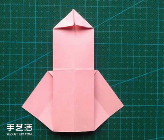 儿童折纸裙子图解教程 简单小裙子的折叠方法(图14)