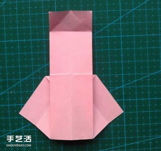 儿童折纸裙子图解教程 简单小裙子的折叠方法(图15)