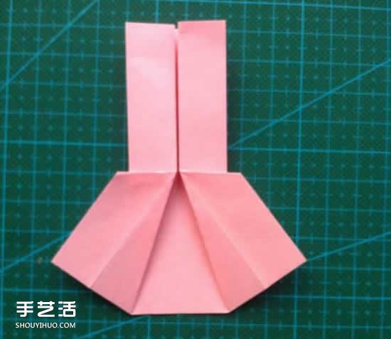 儿童折纸裙子图解教程 简单小裙子的折叠方法(图11)
