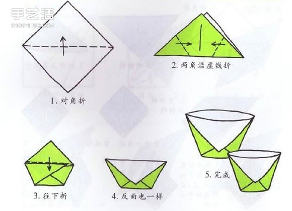 10个儿童手工折纸图解 简单幼儿折纸教程大全 - 双维造物网
