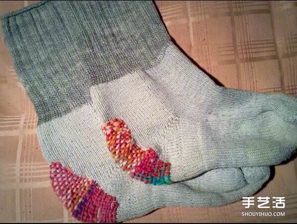 一双袜子穿20年！旧袜子也能补出新气象哦！(图5)