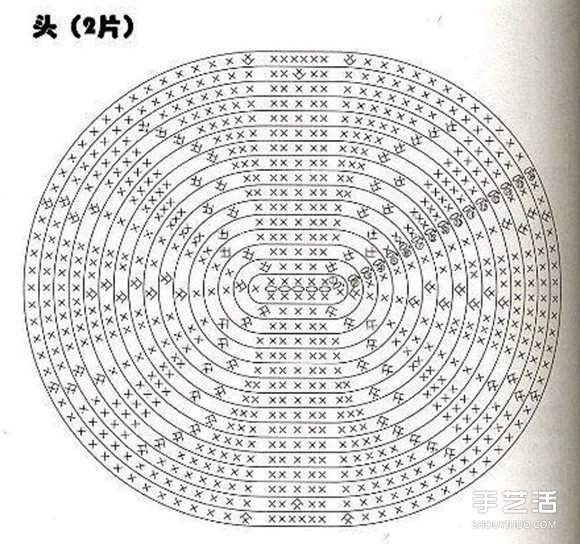 针织小熊零钱包针法图解 可爱小熊零钱包织法 - 双维造物网