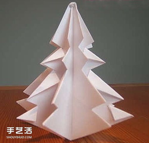 立体圣诞树怎么折图解 儿童圣诞树折纸教程 - 双维造物网