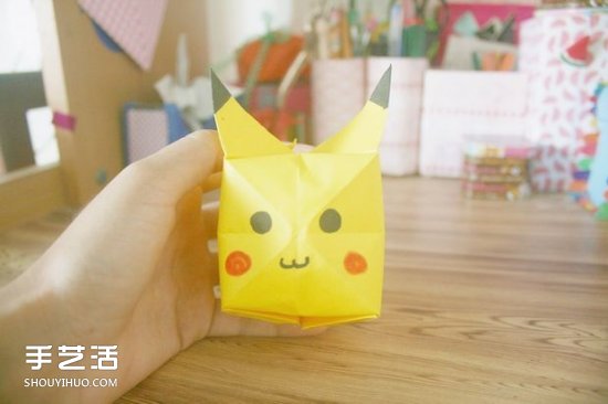 怎么折皮卡丘的方法 手工皮卡丘折纸步骤图(图18)