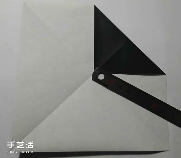 平面铅笔的折纸方法 简单儿童折纸铅笔图解(图4)