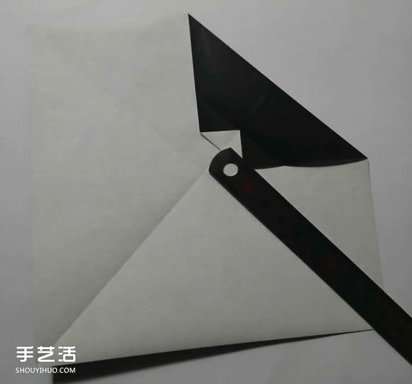 平面铅笔的折纸方法 简单儿童折纸铅笔图解(图6)
