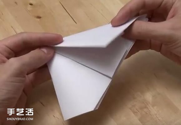 纸炮怎么叠图解教程 两种纸炮的折法步骤图(图10)