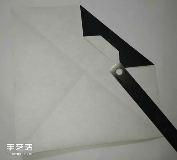 平面铅笔的折纸方法 简单儿童折纸铅笔图解(图7)