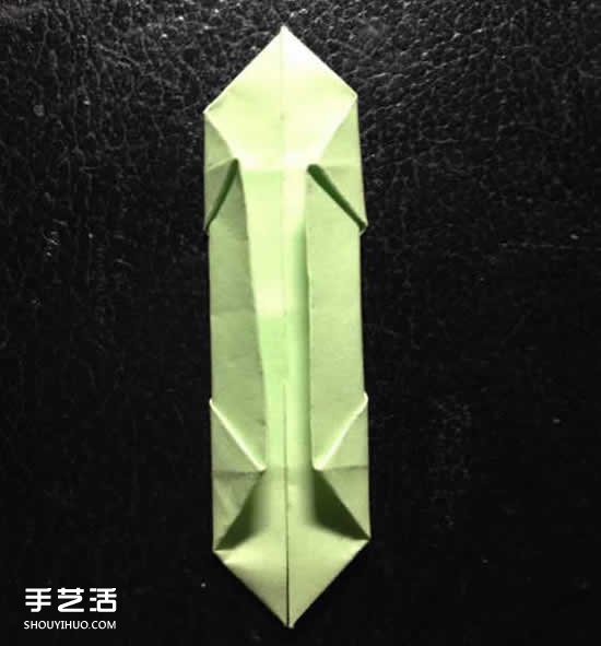 四叶草的折法两张纸 简单四叶草折纸教程(图10)