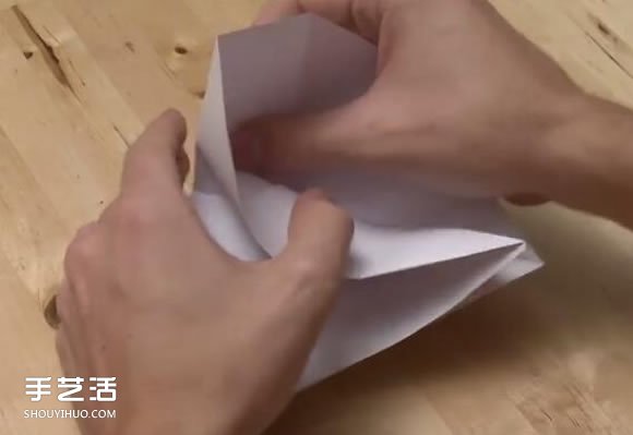 纸炮怎么叠图解教程 两种纸炮的折法步骤图(图8)