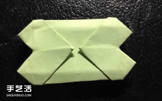 四叶草的折法两张纸 简单四叶草折纸教程(图15)