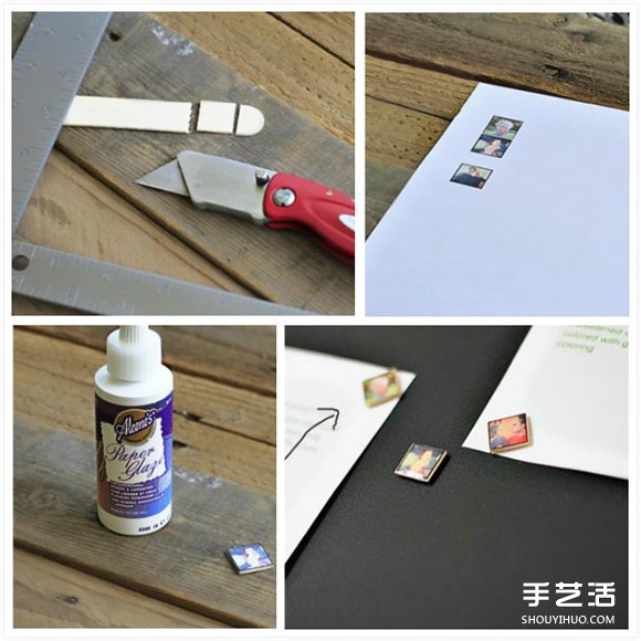 旧物改造方式的照片布置DIY 将家打扮美美的(图14)