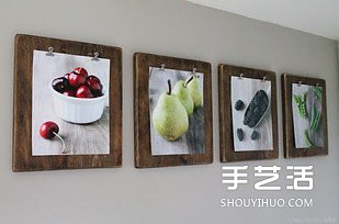 旧物改造方式的照片布置DIY 将家打扮美美的(图25)