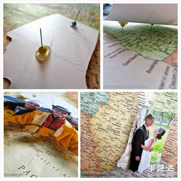 旧物改造方式的照片布置DIY 将家打扮美美的(图20)