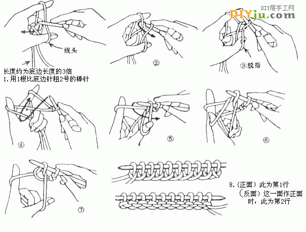 毛衣编织基础教程：4种织毛衣起针法详解(图3)