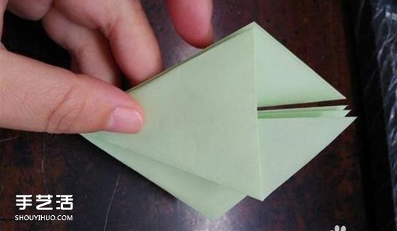 立体小雨伞的折法图解 儿童纸雨伞制作方法(图6)