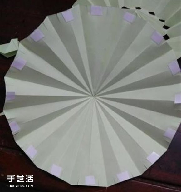 立体小雨伞的折法图解 儿童纸雨伞制作方法(图17)