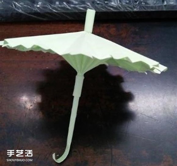 立体小雨伞的折法图解 儿童纸雨伞制作方法(图28)