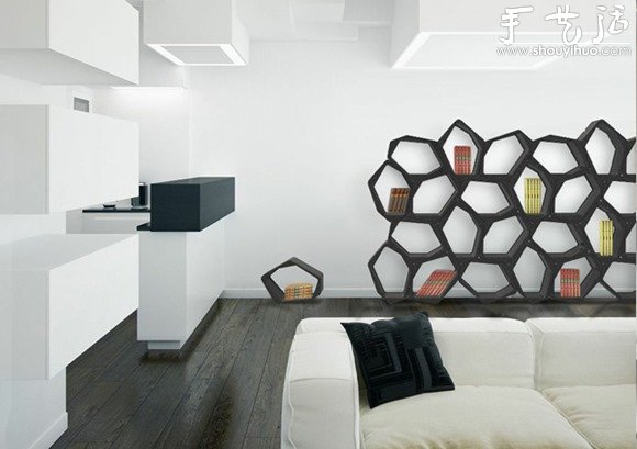 可回收材料制作而成的创意置物架(图5)