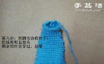 毛线针织漂亮船袜图解教程(图10)
