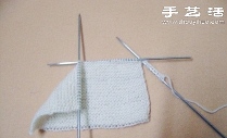 毛线针织漂亮船袜图解教程(图5)