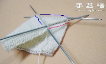 毛线针织漂亮船袜图解教程(图6)