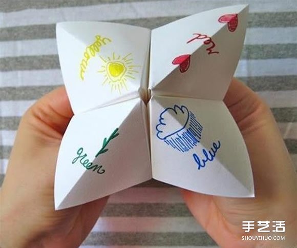 小时候玩的东南西北怎么折 折东南西北的方法 - 双维造物网