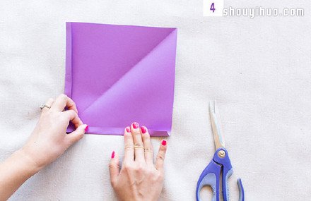 简单折纸立体三角形 DIY几何形状背景墙(图3)