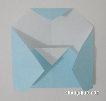 折纸猫头鹰的方法图解 手工猫头鹰折法教程(图10)